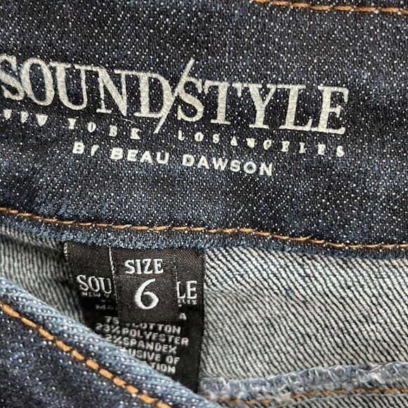 SOUND/STYLE BY BEAU DAWSON COMFORT STRETCH DENIM CAPRIS - Picture 4 of 5